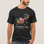 Het kan de kerstman niet schelen dat ik homo lgbt  t-shirt (Voorkant)