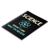 Het kan de wetenschap niet schelen wat je gelooft notitieboek (Linkerzijde)