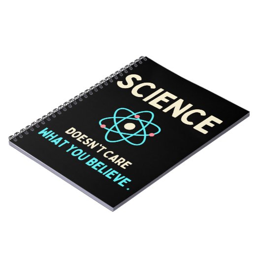 Het kan de wetenschap niet schelen wat je gelooft notitieboek (Linkerzijde)