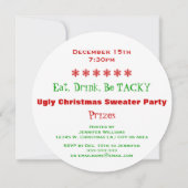 Het kan een lelijke kerstavond worden van de luie  kaart (Achterkant)