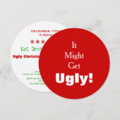 Het kan een lelijke kerstavond worden van de luie  kaart (Voorkant / Achterkant)