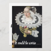Het kan erger zijn, tenminste dat je niet hoeft te feestdagenkaart (Voorkant / Achterkant)