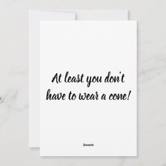 Het kan erger zijn, tenminste dat je niet hoeft te feestdagenkaart (Achterkant)