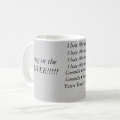 Het kan geen ochtend zijn. koffiemok (Voorkant links)