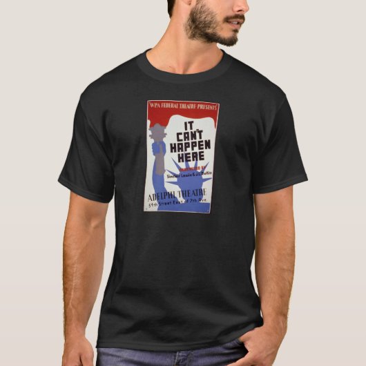 "Het kan hier niet gebeuren" T-shirt (Voorkant)