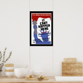 Het kan hier niet gebeuren WPA Poster (Keuken)