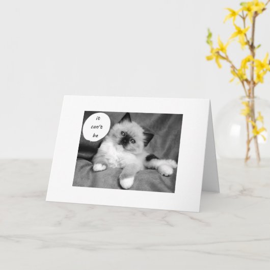 HET KAN JE VERJAARDAGSTWEELING NIET ZIJN KAART (Gele Bloem)