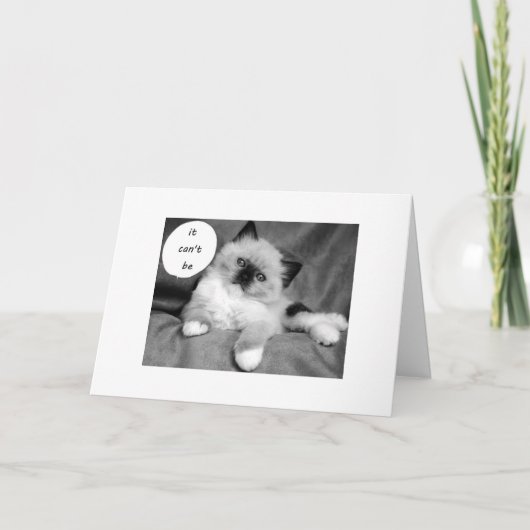 HET KAN JE VERJAARDAGSTWEELING NIET ZIJN KAART (Voorkant)