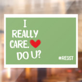 Het kan me echt schelen raamsticker (Vel 2)