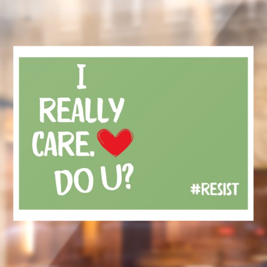 Het kan me echt schelen raamsticker (Vel 2)