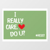 Het kan me echt schelen raamsticker (Vel)