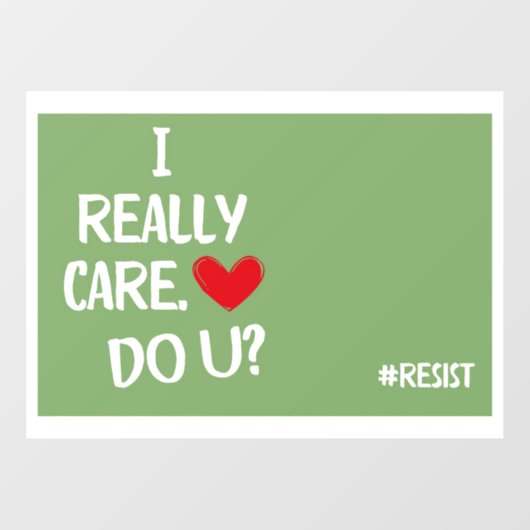 Het kan me echt schelen raamsticker (Vel)