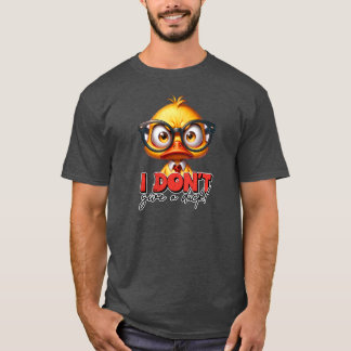 Het kan me geen eendenkarakter sarcasme schelen t-shirt