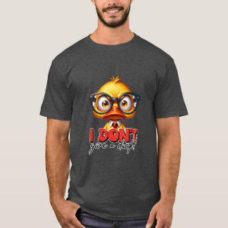 Het kan me geen eendenkarakter sarcasme schelen t-shirt