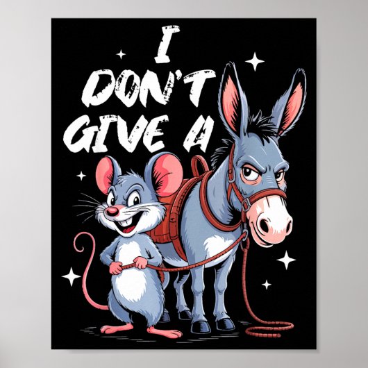 Het Kan Me Geen Klap Schelen & Grappig Poster (Voorkant)