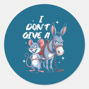 Het Kan Me Geen Klap Schelen & Grappig Ronde Sticker