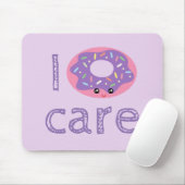 Het kan me geen leuke kawaii grappige doughnut hum muismat (Met muis)