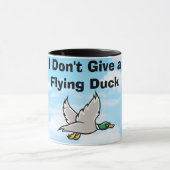 Het kan me geen vliegende eend schelen mok (Midden)