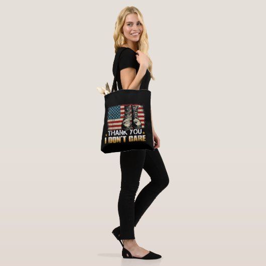 Het kan me niet schelen Bedankt Funny Boot Tote Bag (Op model)