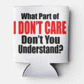 Het kan me niet schelen blikjeskoeler (Voorkant)