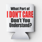 Het kan me niet schelen blikjeskoeler (Achterkant)