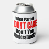 Het kan me niet schelen blikjeskoeler (Blikje Achterkant)
