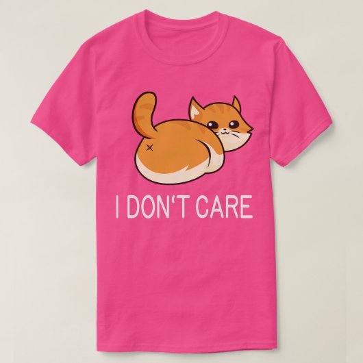 Het kan me niet schelen, Cat Butt T-shirt (Design voorkant)