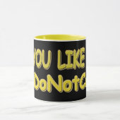"Het kan me niet schelen" Cute Expression Design.  Mok (Midden)
