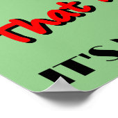 Het kan me niet schelen dat het geen Poster is. (Hoek)