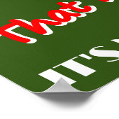 Het kan me niet schelen dat het geen Poster is. (Hoek)