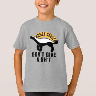 Het kan me niet schelen dat honingbadger t-shirt