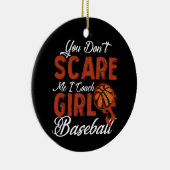 Het kan me niet schelen dat ik coach Girls Basketb Keramisch Ornament (Rechts)