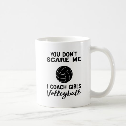 Het kan me niet schelen dat ik Coach Girls Volleyb Koffiemok (Rechts)