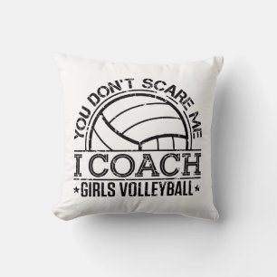 Het kan me niet schelen dat ik Coach Girls Volleyb Kussen