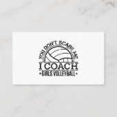 Het kan me niet schelen dat ik Coach Girls Volleyb Visitekaartje (Voorkant)