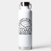 Het kan me niet schelen dat ik Coach Girls Volleyb Waterfles (Voorkant)