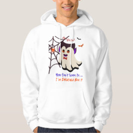 Het kan me niet schelen dat ik Dracula Boo White H Hoodie