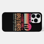 Het kan me niet schelen dat ik drie broers heb en iPhone hoesje (Achterkant horizontaal)