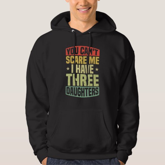 Het kan me niet schelen dat ik drie vaders familie hoodie (Voorkant)