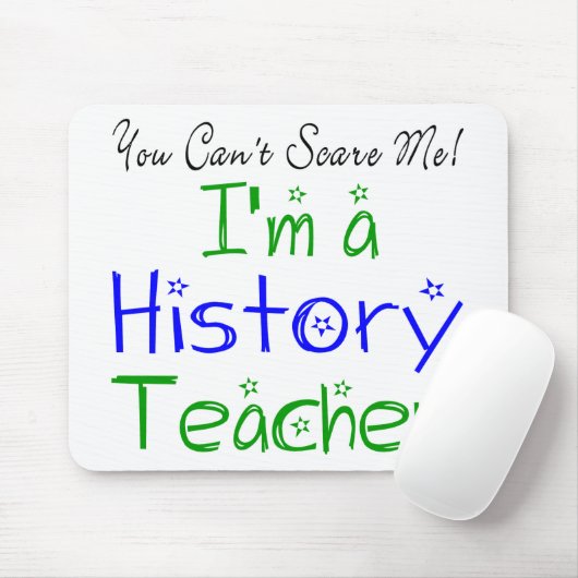 Het kan me niet schelen dat ik een geschiedenisler muismat (Met muis)