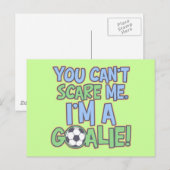 Het kan me niet schelen dat ik een Goalie ben Briefkaart (Voorkant / Achterkant)
