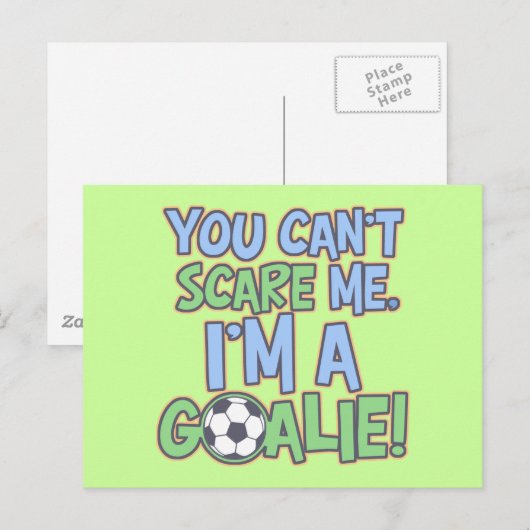Het kan me niet schelen dat ik een Goalie ben Briefkaart (Voorkant / Achterkant)