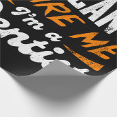 Het kan me niet schelen dat ik een tandarts ben. cadeaupapier (Hoek)