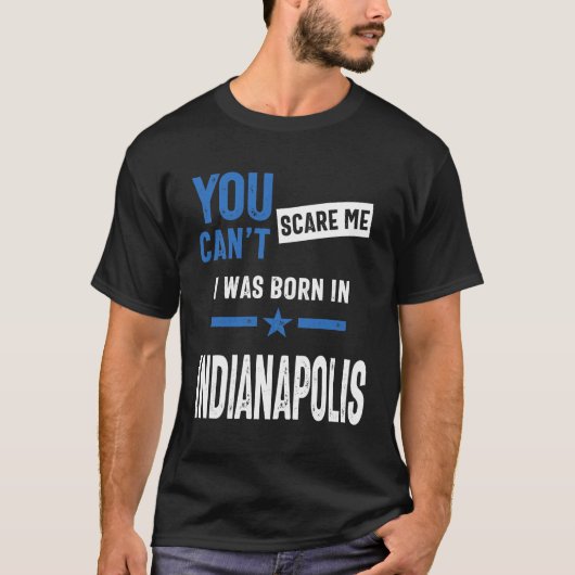 Het kan me niet schelen dat ik in Indianapolis ben T-shirt (Voorkant)