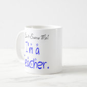 Het kan me niet schelen dat ik leraar ben koffiemok (Voorkant links)