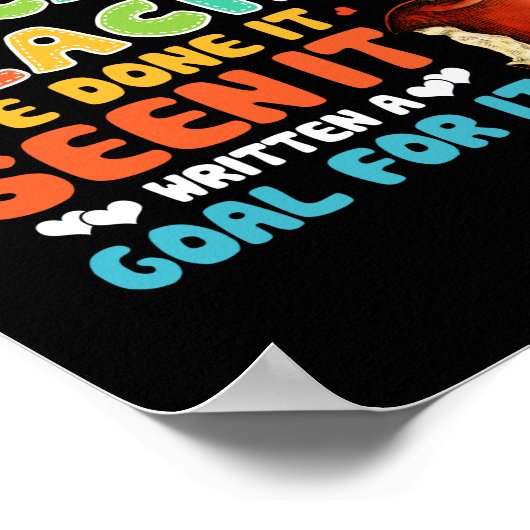 Het kan me niet schelen dat ik leraar speciaal ond poster (Hoek)