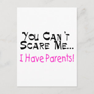 Het kan me niet schelen dat ik ouders heb (roze) briefkaart