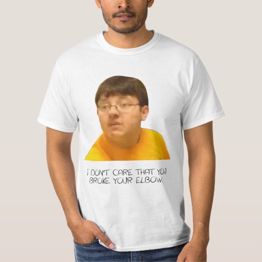 Het kan me niet schelen dat je je elleboog hebt ge t-shirt (Voorkant)