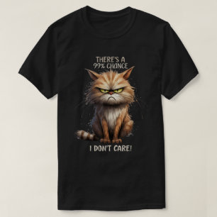 Het kan me niet schelen dat sarcastische katten Ge T-shirt