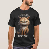 Het kan me niet schelen dat sarcastische katten Ge T-shirt (Voorkant)